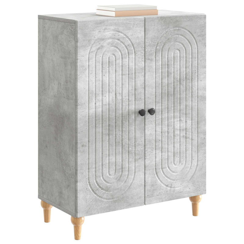 Bufet Betonowy szary 66 x 34,5 x 90 cm Drewno inżynieryjne