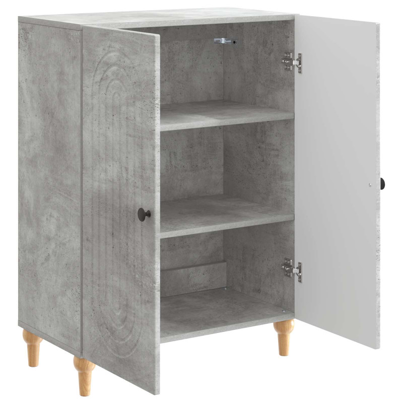Bufet Betonowy szary 66 x 34,5 x 90 cm Drewno inżynieryjne