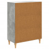 Bufet Betonowy szary 66 x 34,5 x 90 cm Drewno inżynieryjne