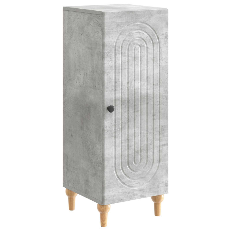 Bufet Betonowy szary 33 x 34,5 x 90 cm Drewno inżynieryjne