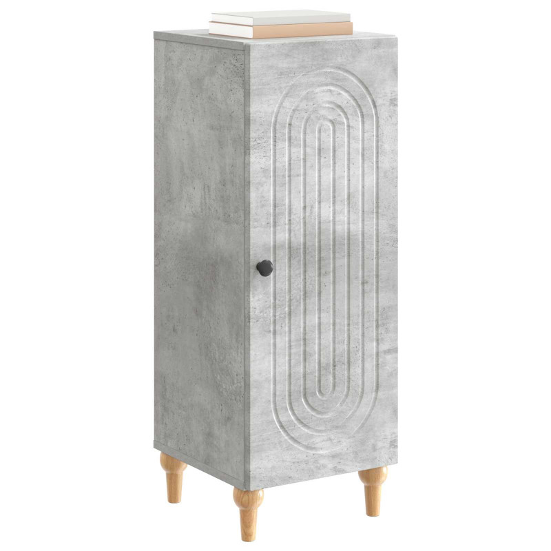 Bufet Betonowy szary 33 x 34,5 x 90 cm Drewno inżynieryjne