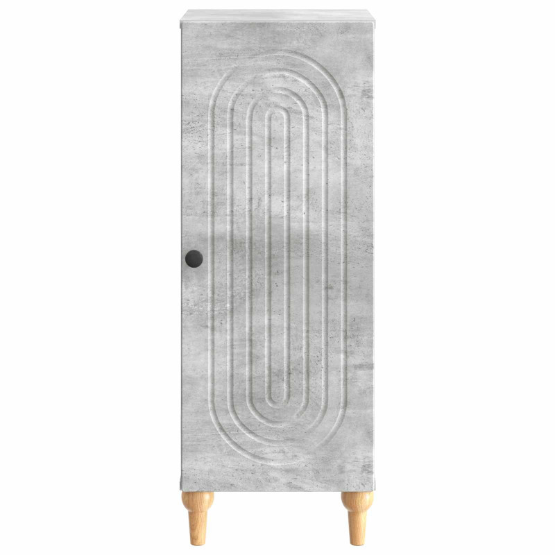 Bufet Betonowy szary 33 x 34,5 x 90 cm Drewno inżynieryjne