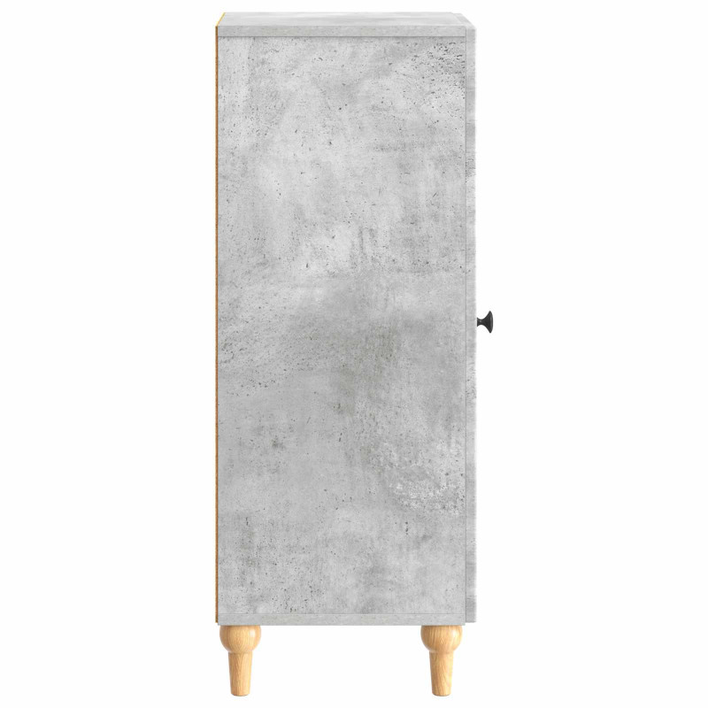 Bufet Betonowy szary 33 x 34,5 x 90 cm Drewno inżynieryjne