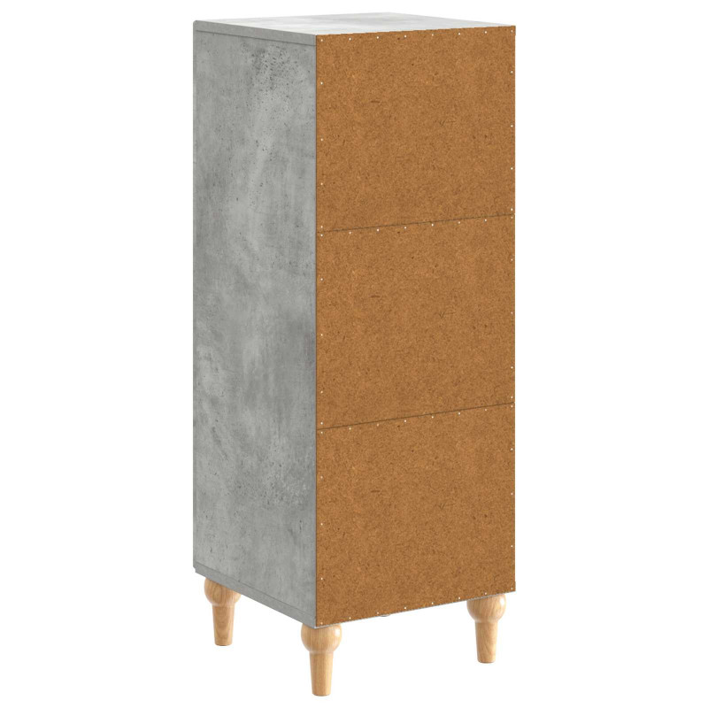 Bufet Betonowy szary 33 x 34,5 x 90 cm Drewno inżynieryjne