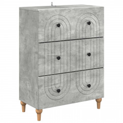 Szafka z Szufladami Betonowy szary 66 x 34,5 x 90 cm