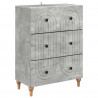 Szafka z Szufladami Betonowy szary 66 x 34,5 x 90 cm