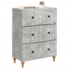 Szafka z Szufladami Betonowy szary 66 x 34,5 x 90 cm