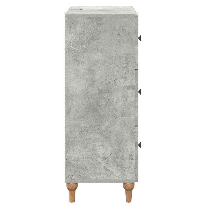 Szafka z Szufladami Betonowy szary 66 x 34,5 x 90 cm
