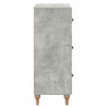 Szafka z Szufladami Betonowy szary 66 x 34,5 x 90 cm