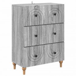 Szafka z Szufladami Szary Sonoma 66 x 34,5 x 90 cm