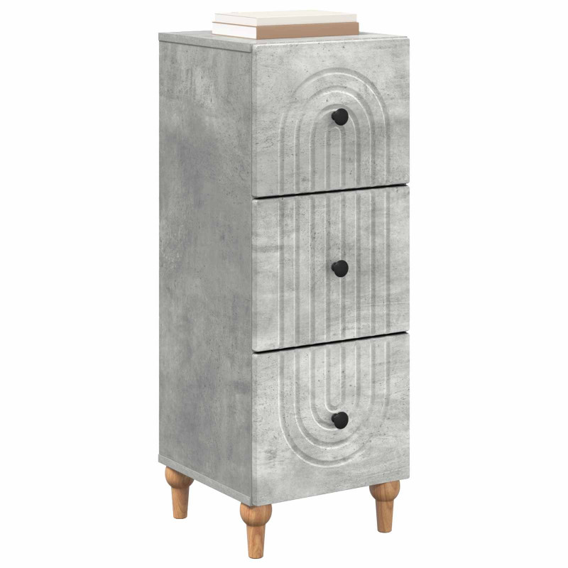 Szafka z Szufladami Betonowy szary 33 x 34,5 x 90 cm