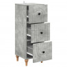 Szafka z Szufladami Betonowy szary 33 x 34,5 x 90 cm