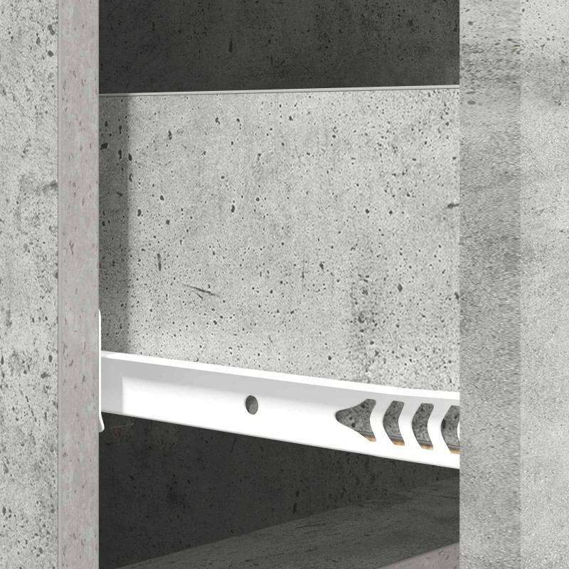 Szafka z Szufladami Betonowy szary 33 x 34,5 x 90 cm