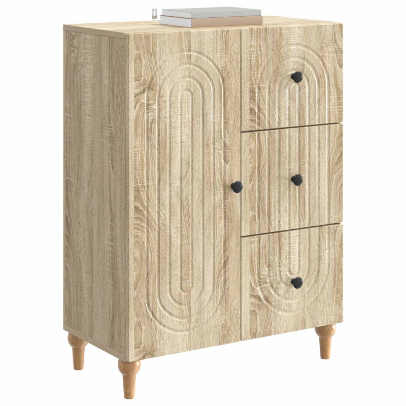 Bufet dąb Sonoma 66 x 34,5 x 90 cm Drewno inżynieryjne