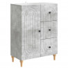 Bufet Betonowy szary 66 x 34,5 x 90 cm Drewno inżynieryjne