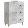 Bufet Betonowy szary 66 x 34,5 x 90 cm Drewno inżynieryjne