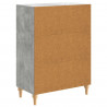Bufet Betonowy szary 66 x 34,5 x 90 cm Drewno inżynieryjne