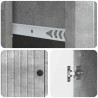 Bufet Betonowy szary 66 x 34,5 x 90 cm Drewno inżynieryjne