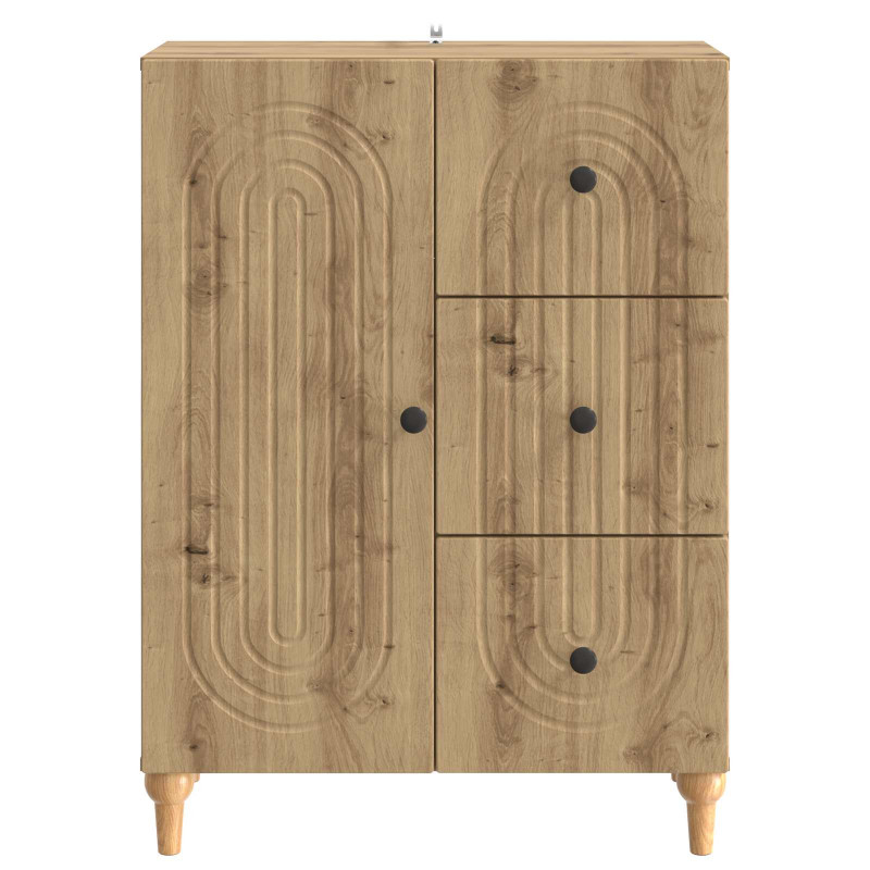 Bufet Dąb artisan 66 x 34,5 x 90 cm Drewno inżynieryjne