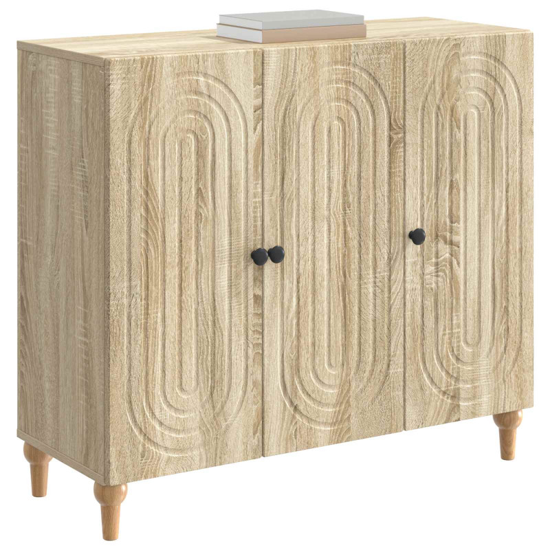Bufet dąb Sonoma 89 x 34,5 x 80 cm Drewno inżynieryjne