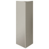 Donica ogrodowa, trójkątna, 30x26x75 cm, stal kortenowska