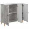 Bufet Betonowy szary 89 x 34,5 x 80 cm Drewno inżynieryjne