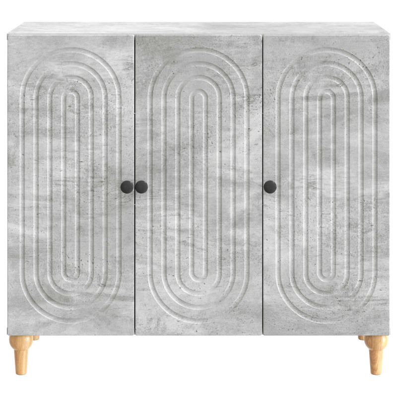 Bufet Betonowy szary 89 x 34,5 x 80 cm Drewno inżynieryjne