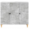 Bufet Betonowy szary 89 x 34,5 x 80 cm Drewno inżynieryjne