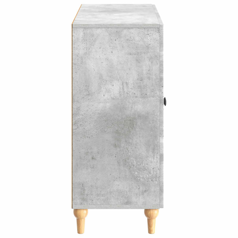 Bufet Betonowy szary 89 x 34,5 x 80 cm Drewno inżynieryjne