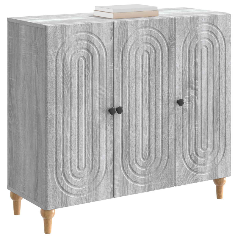 Bufet Szary Sonoma 89 x 34,5 x 80 cm Drewno inżynieryjne