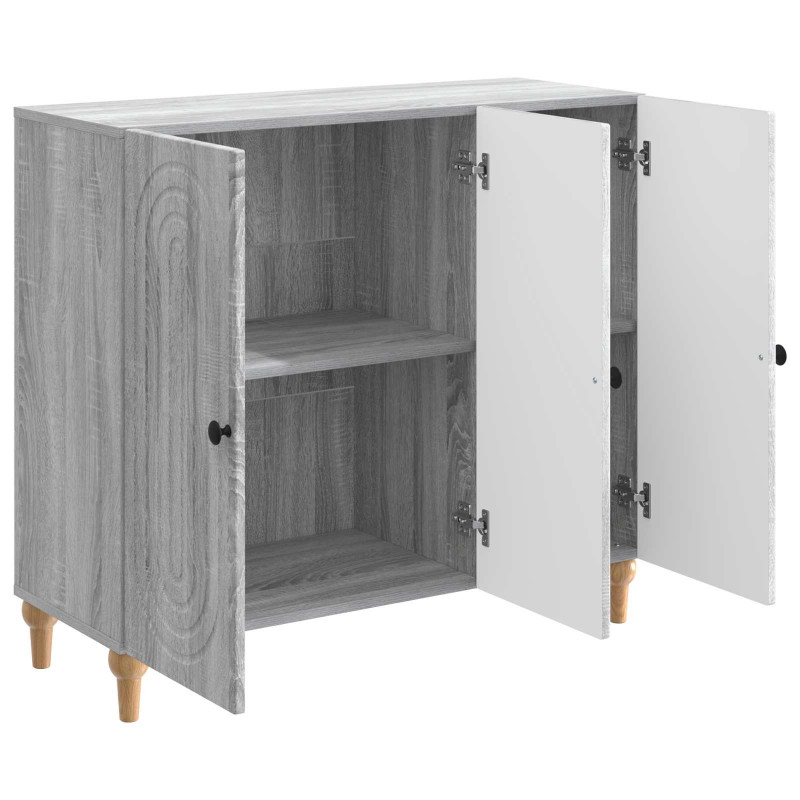 Bufet Szary Sonoma 89 x 34,5 x 80 cm Drewno inżynieryjne
