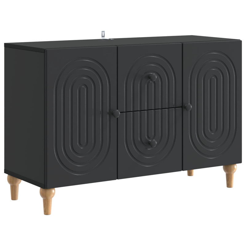 Szafka pod telewizor z szufladą Czarny 89 x 34,5 x 60 cm
