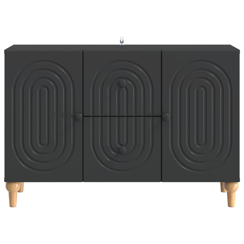 Szafka pod telewizor z szufladą Czarny 89 x 34,5 x 60 cm