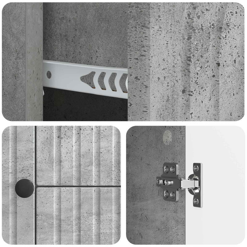Szafka pod telewizor Betonowy szary 89 x 34,5 x 60 cm