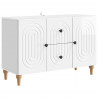 Szafka pod telewizor Biały wysoki połysk 89 x 34,5 x 60 cm