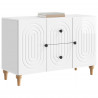 Szafka pod telewizor Biały wysoki połysk 89 x 34,5 x 60 cm