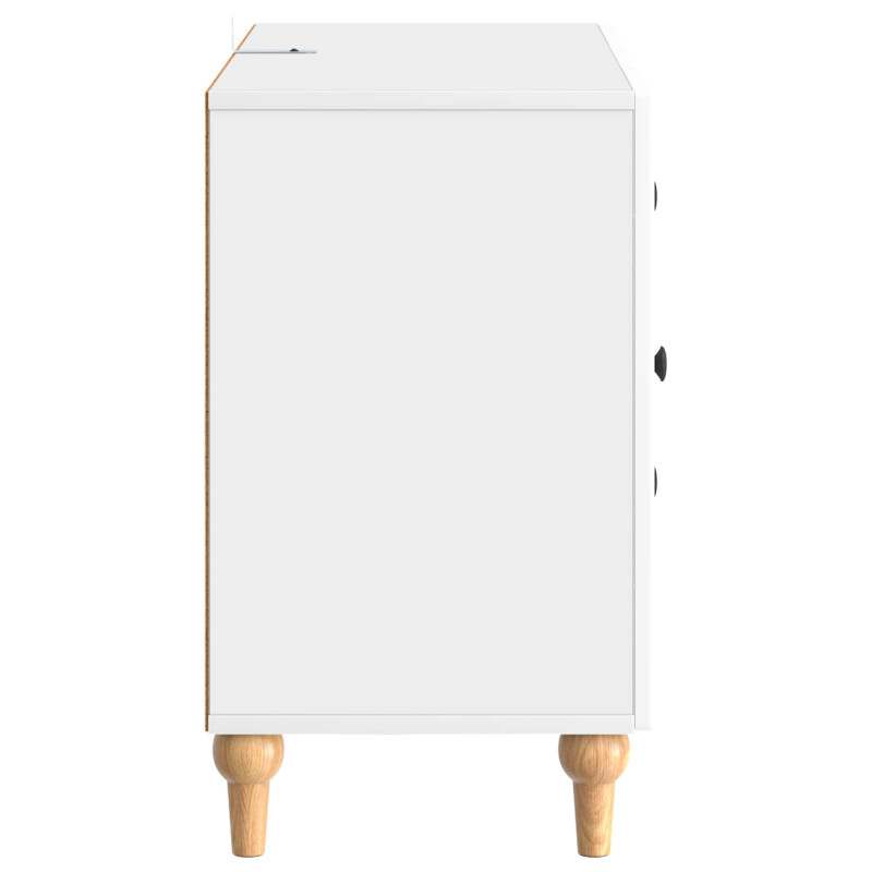 Szafka pod telewizor Biały wysoki połysk 89 x 34,5 x 60 cm