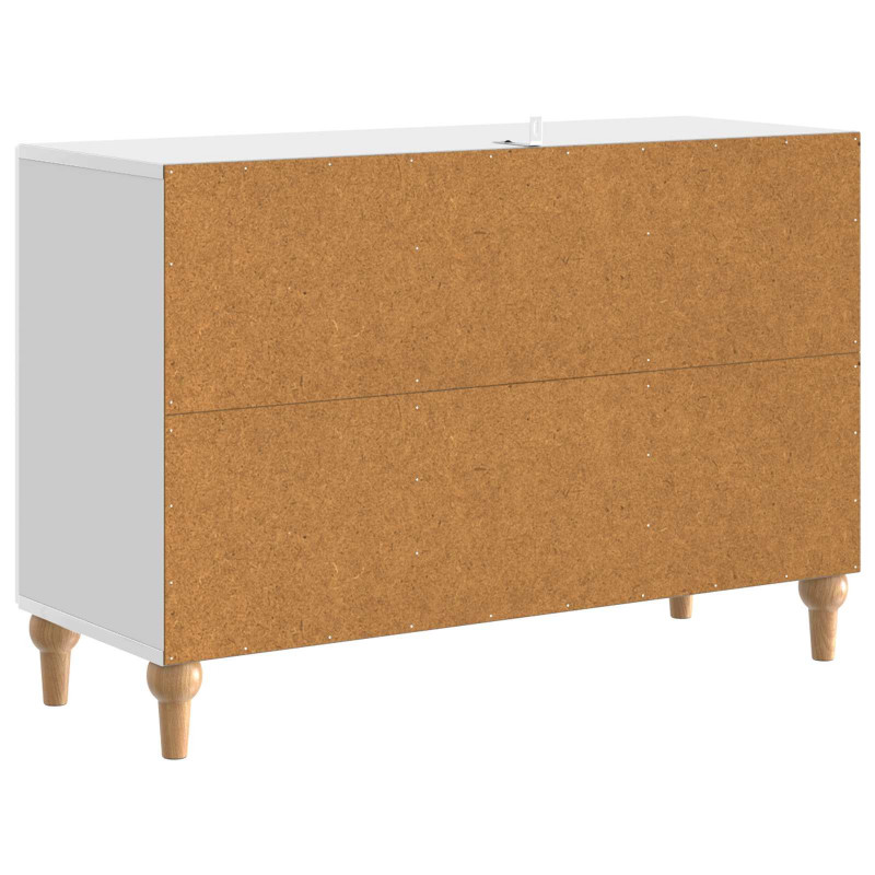 Szafka pod telewizor Biały wysoki połysk 89 x 34,5 x 60 cm