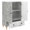 Bufet Betonowy szary 66 x 34,5 x 95 cm Drewno inżynieryjne