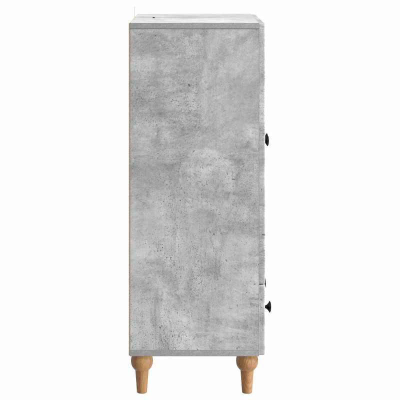 Bufet Betonowy szary 66 x 34,5 x 95 cm Drewno inżynieryjne