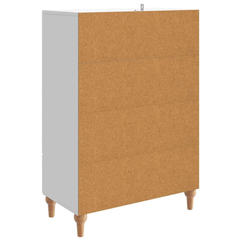 Bufet Biały wysoki połysk 66 x 34,5 x 95 cm Drewno inżynieryjne