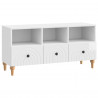 Szafka pod telewizor Biały Wysoki Połysk 102 x 34,5 x 50 cm