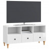 Szafka pod telewizor Biały Wysoki Połysk 102 x 34,5 x 50 cm