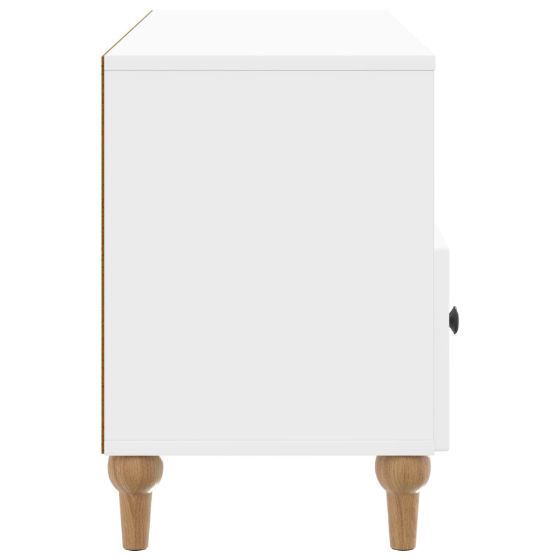 Szafka pod telewizor Biały Wysoki Połysk 102 x 34,5 x 50 cm