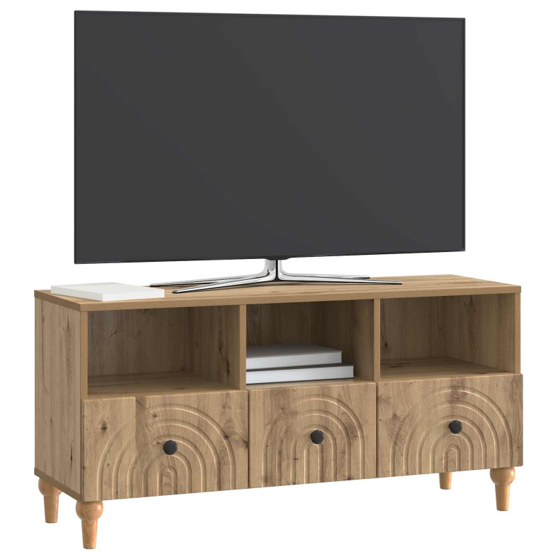 Szafka pod telewizor Dąb Rzemieślniczy 102 x 34,5 x 50 cm