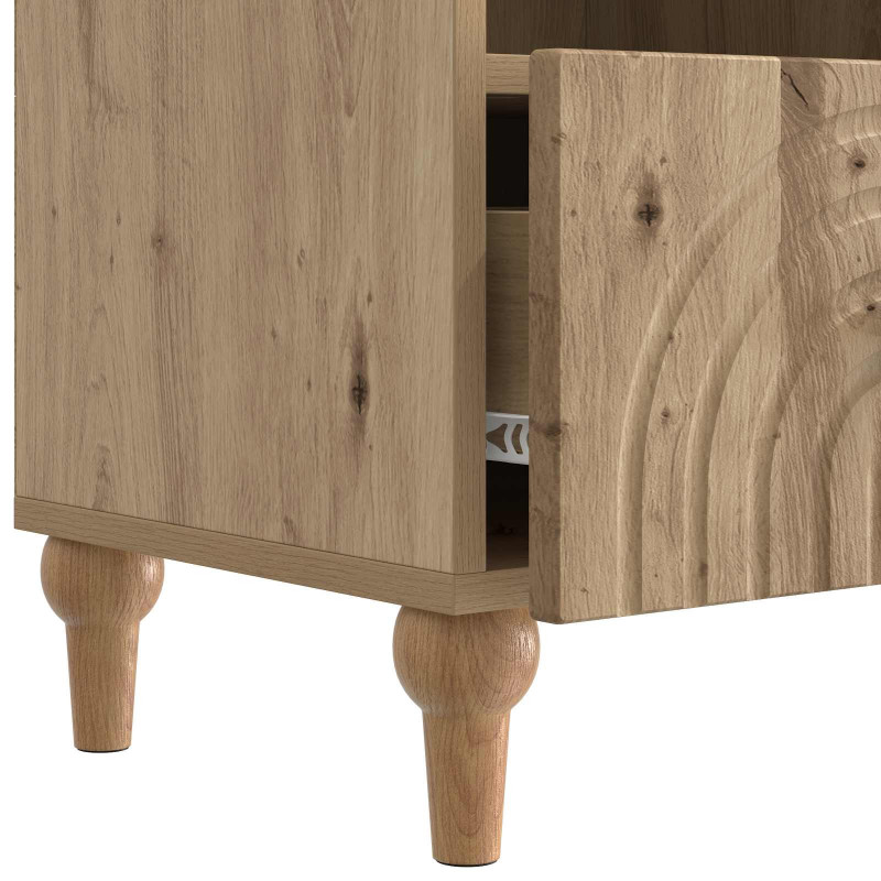 Szafka pod telewizor Dąb Rzemieślniczy 102 x 34,5 x 50 cm