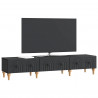 Szafka pod telewizor z szufladą Czarny 147 x 34,5 x 30 cm