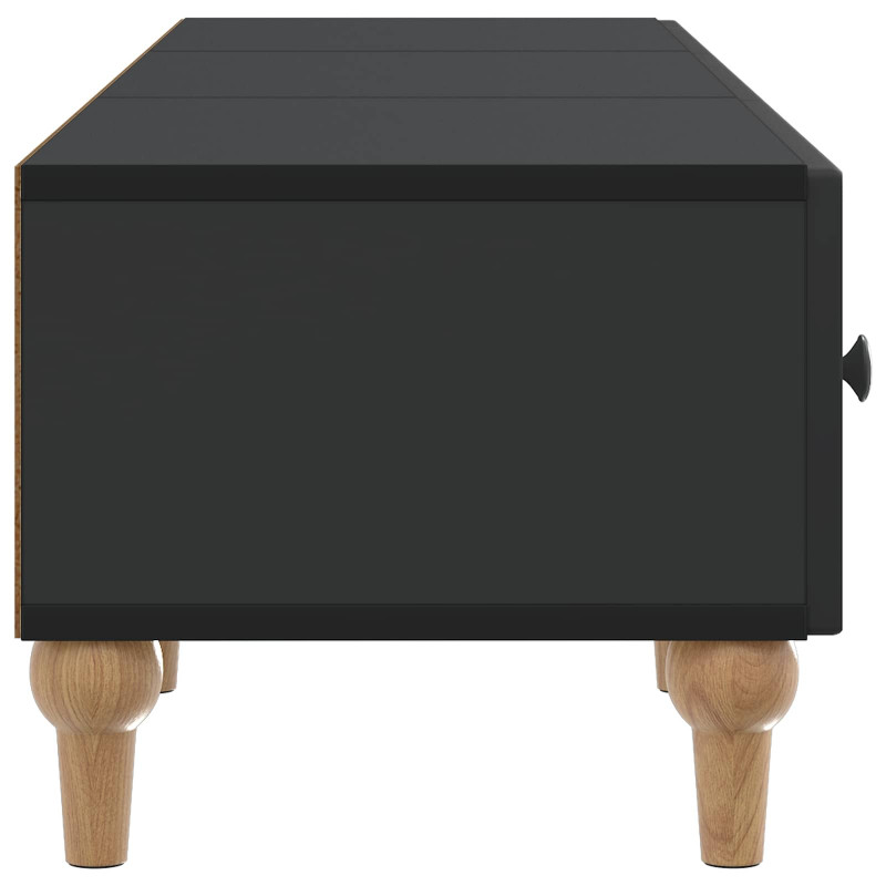 Szafka pod telewizor z szufladą Czarny 147 x 34,5 x 30 cm