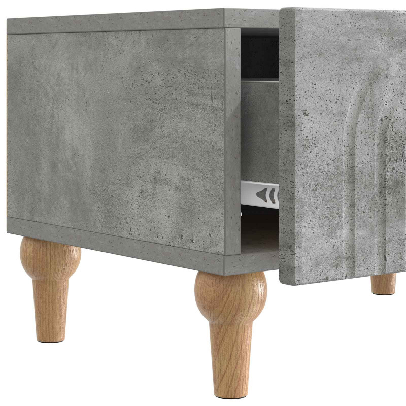 Szafka pod telewizor Betonowy szary 147 x 34,5 x 30 cm