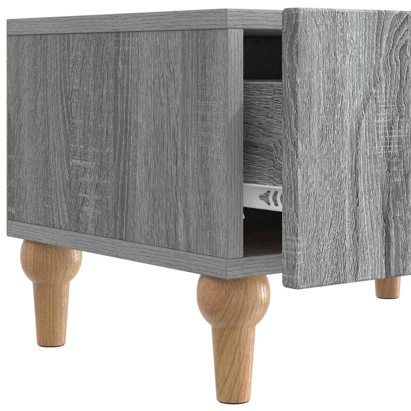 Szafka pod telewizor z szufladą Szary Sonoma 147 x 34,5 x 30 cm